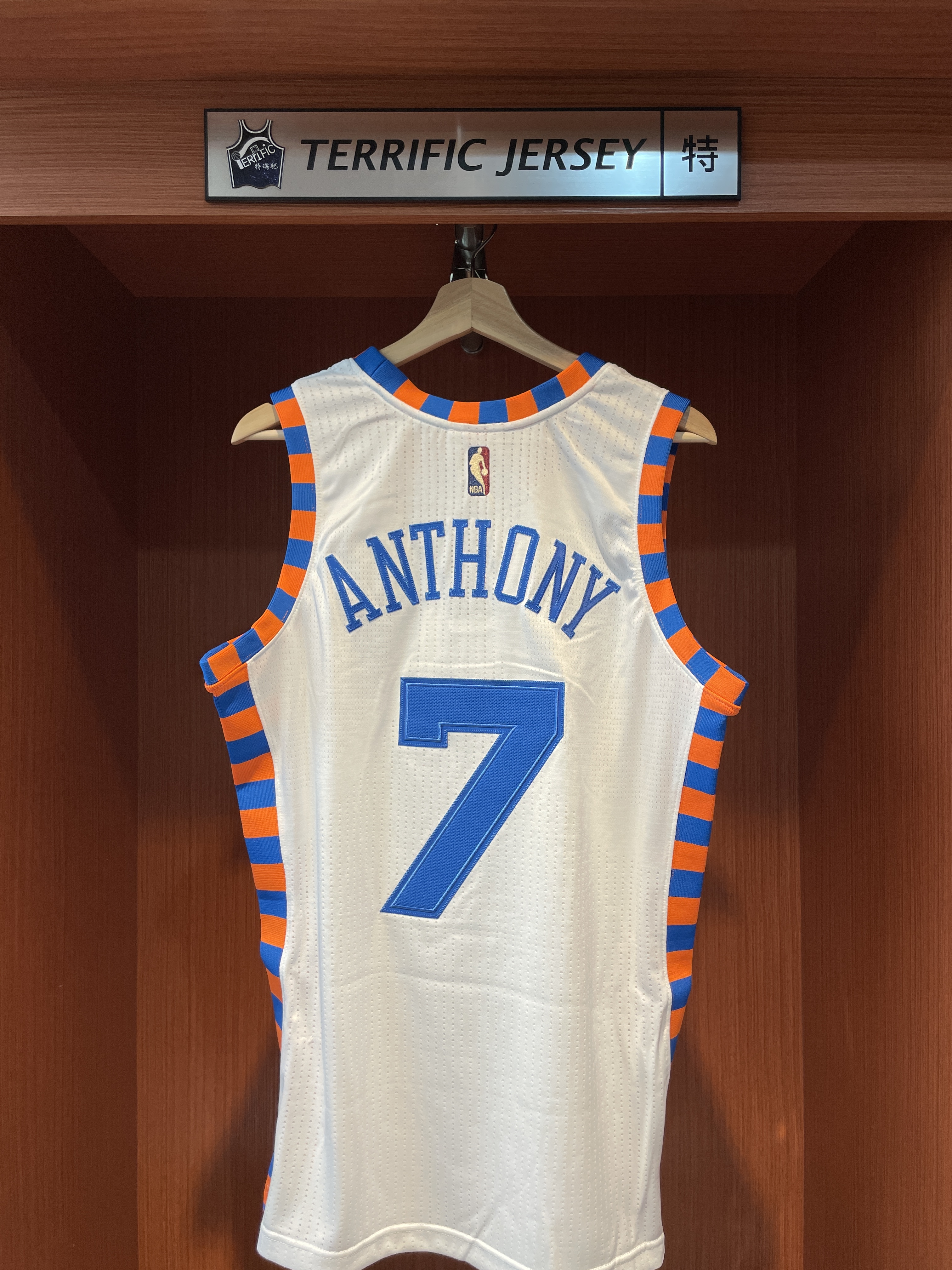 NBA球衣 Carmelo Anthony 紐約尼克 15-16 復古白 M&N Authentic 球員版 電繡 全新