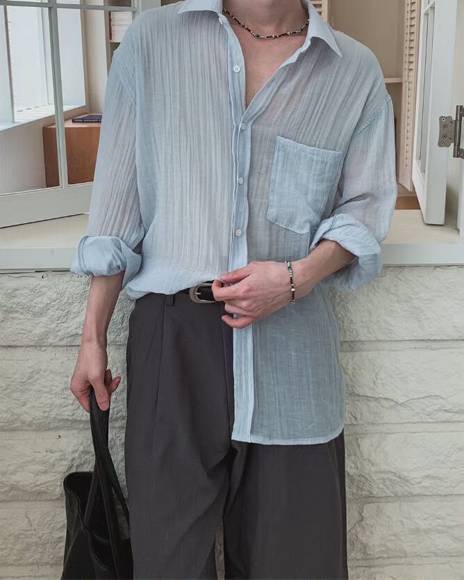淨色長袖恤衫 GARMENTS-097S
