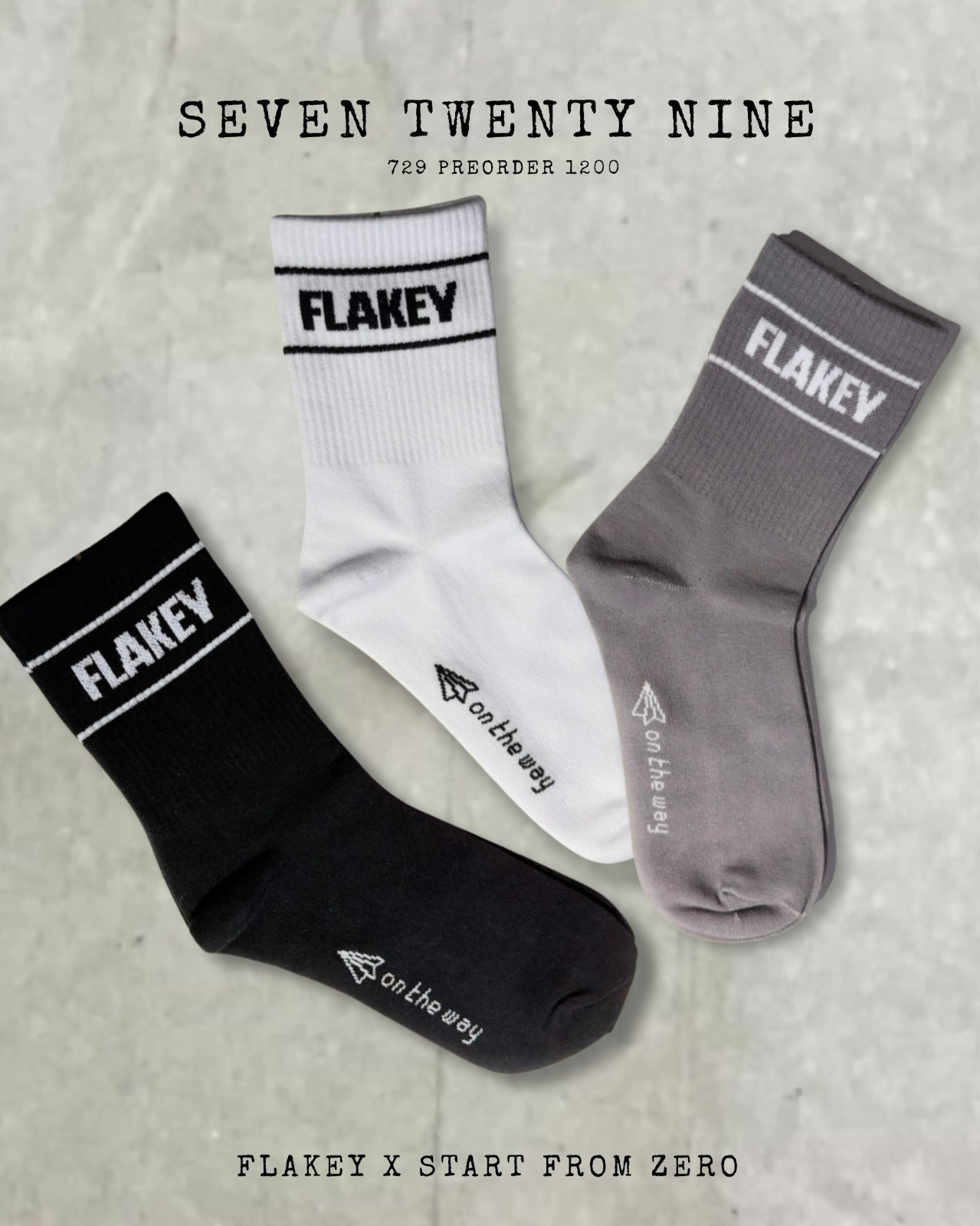Flakey On the way Logo Socks
