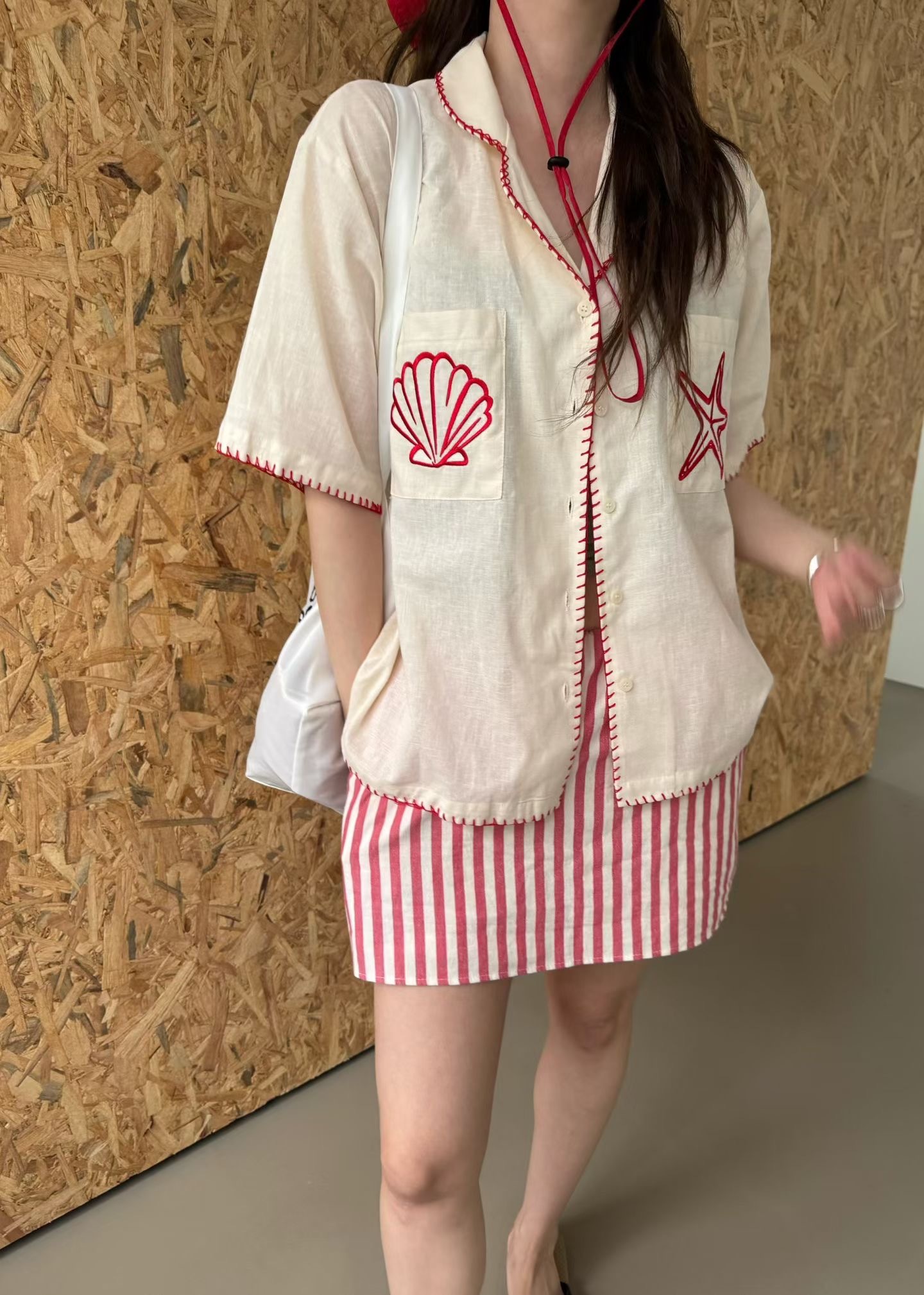 可愛貝殼襯衫