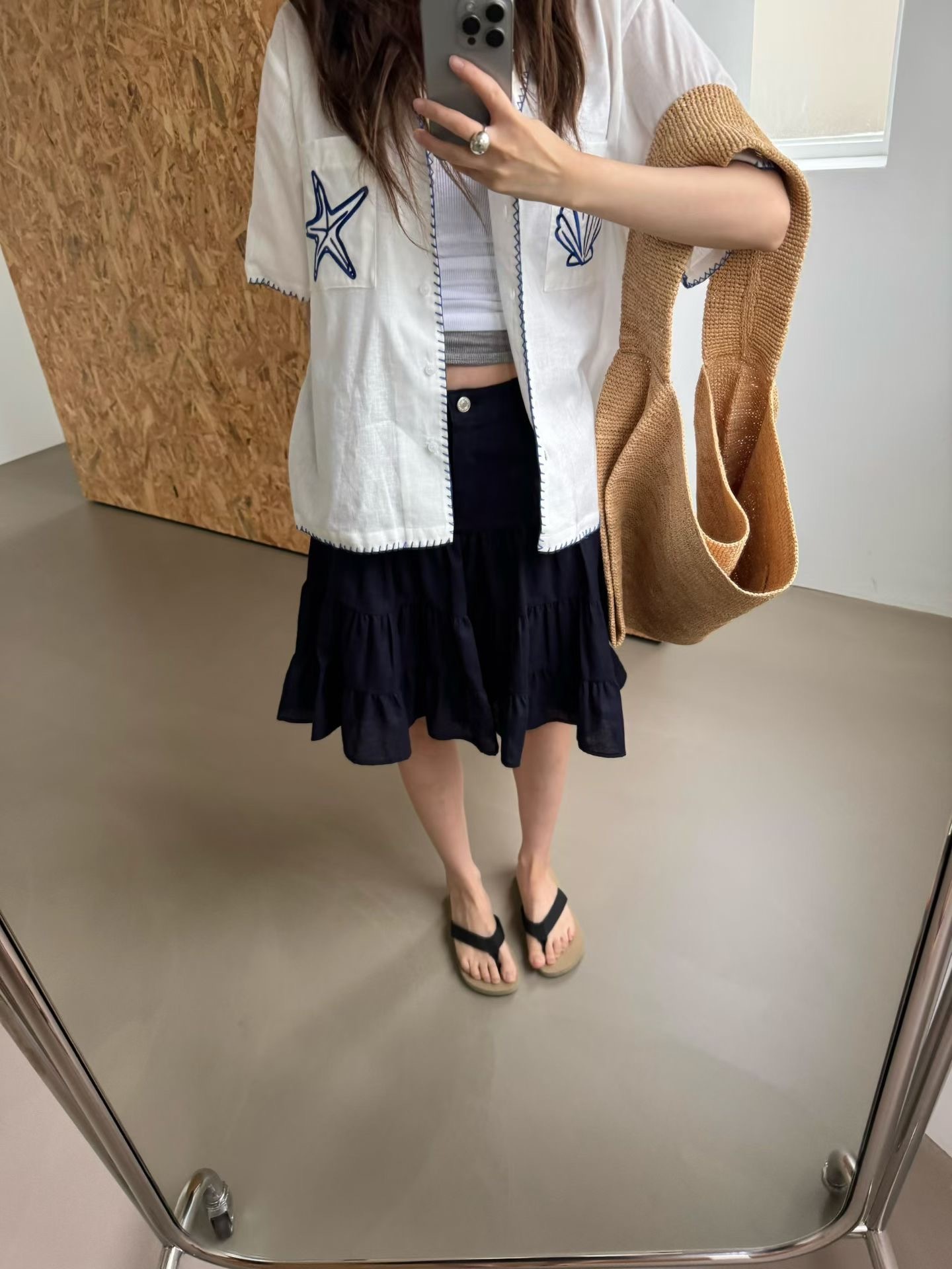 可愛貝殼襯衫
