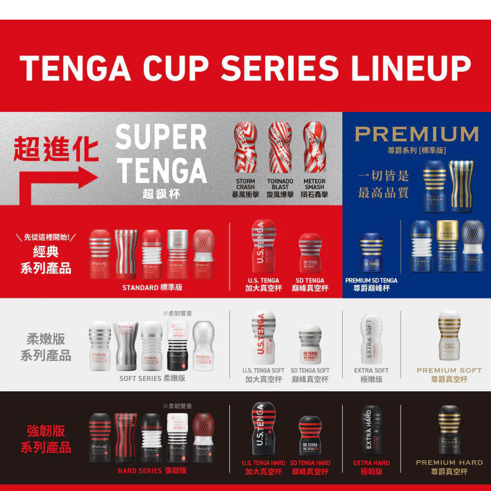 TENGA CUP SERIES LINEUP