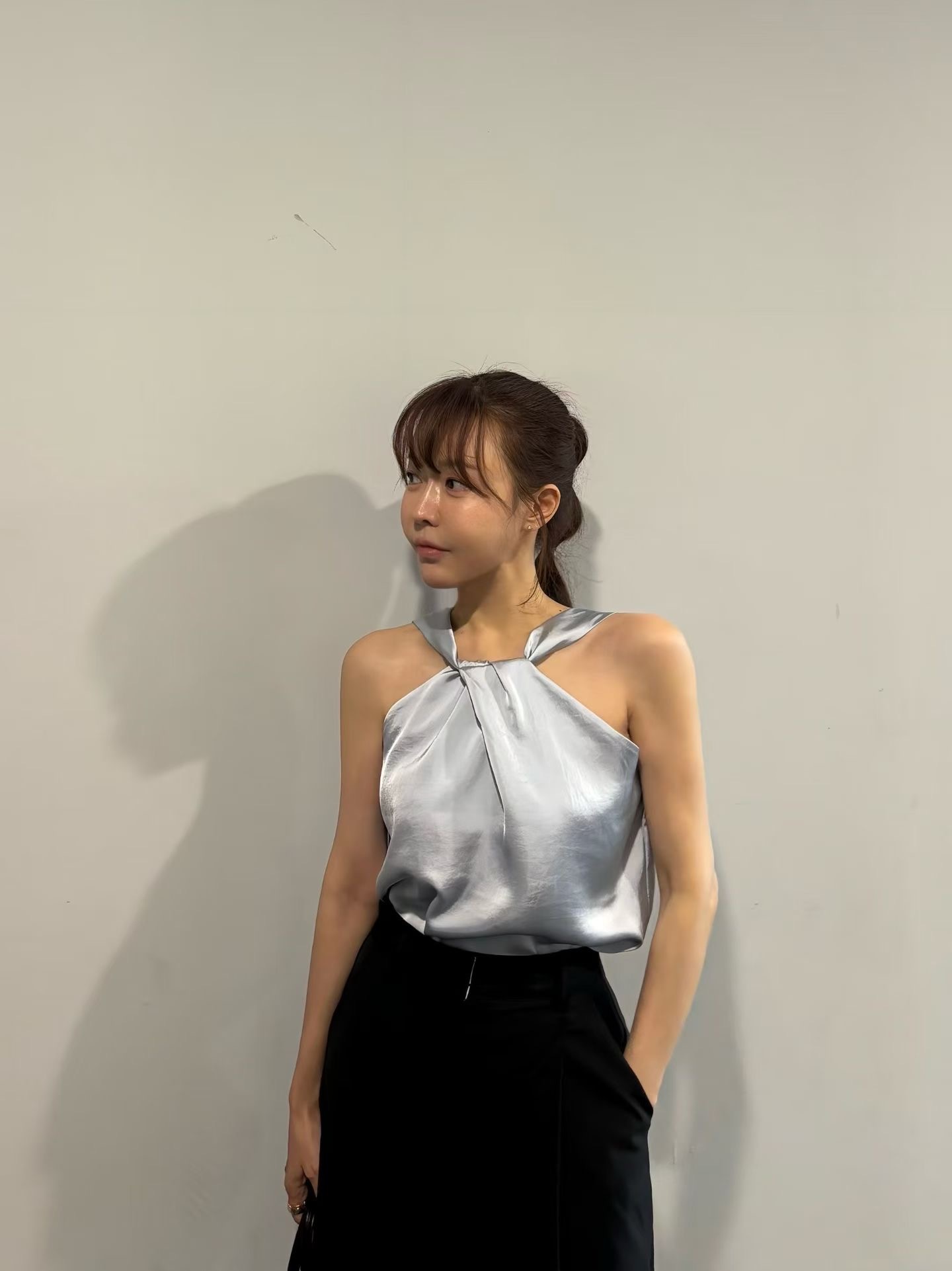 絲緞挖背背心