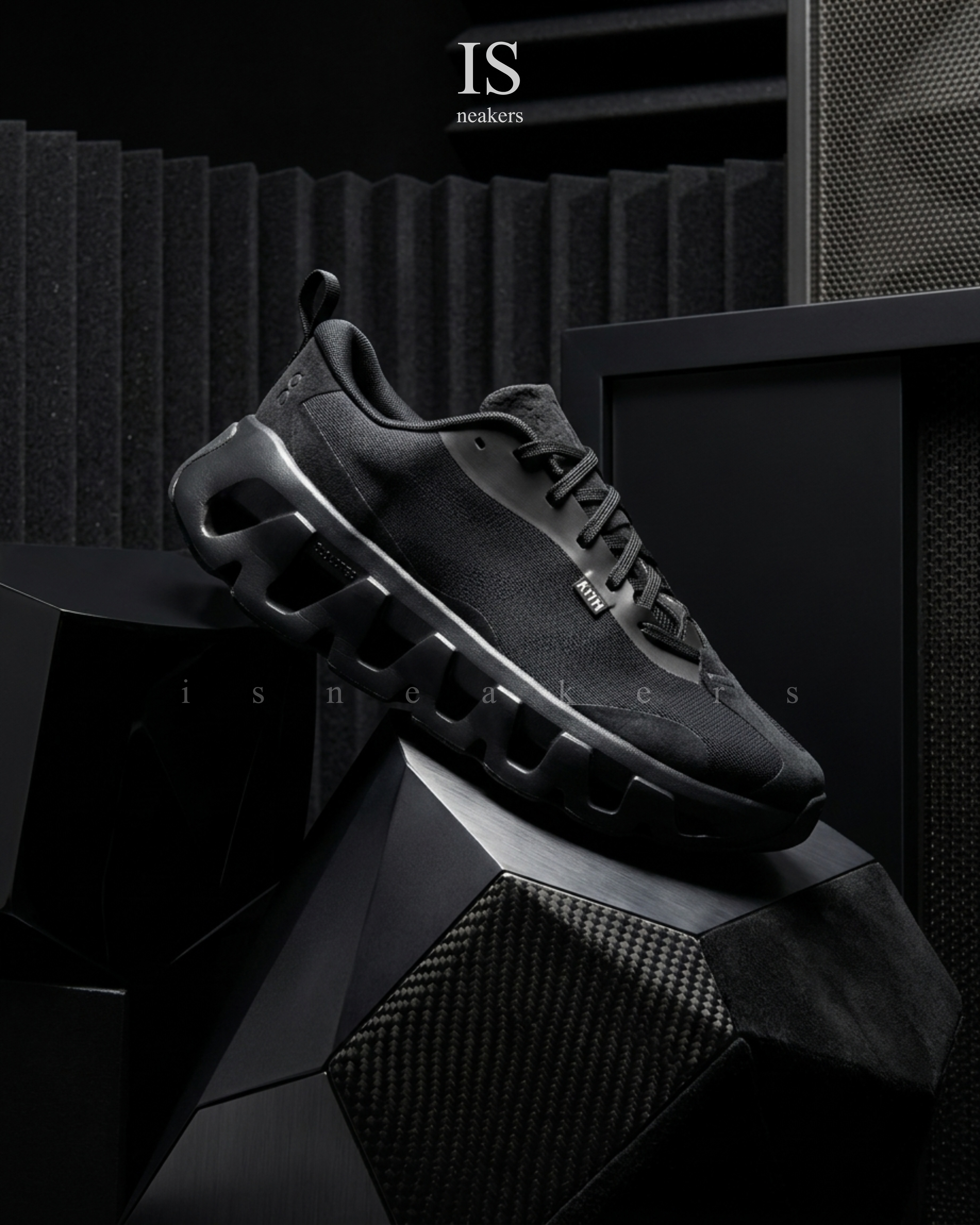 iSNEAKERS｜Kith x On K-Tech 1 "Black" 黑色 3MG10771043