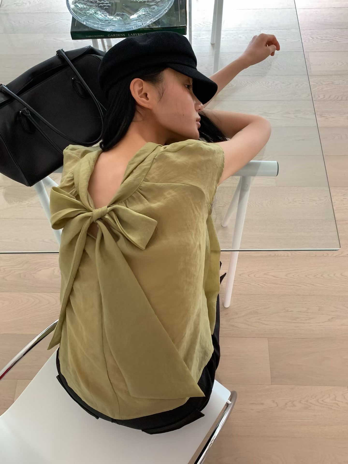 雙面穿綁蝴蝶結襯衫