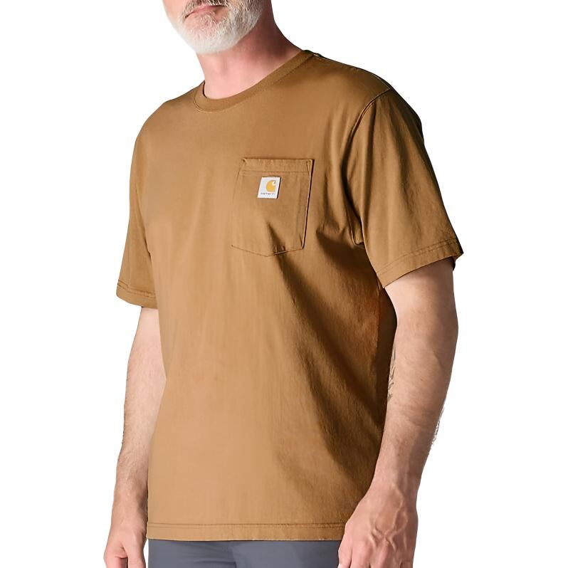 【代購】Carhartt SS26 Iconic K87 Pocket T Shirt T Shirt Unisex K87-BRN