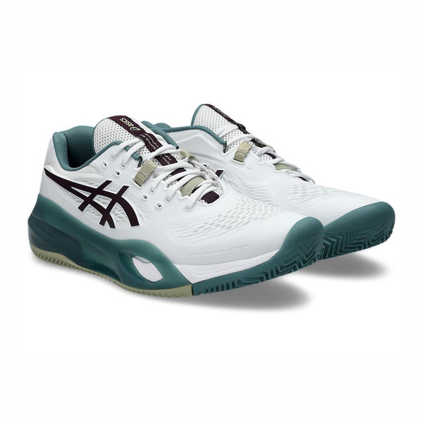 Asics 亞瑟士 GEL-Resolution X Clay 1041A485-104 男 網球鞋 紅土 白 綠