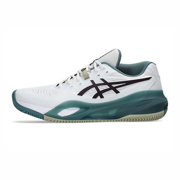 Asics 亞瑟士 GEL-Resolution X Clay 1041A485-104 男 網球鞋 紅土 白 綠