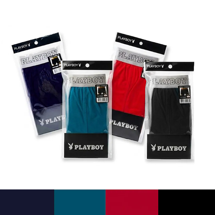 【PLAYBOY】Knitted Printed Flat-Leg Pants PB212-M/L/XL/XXL (Random Color)