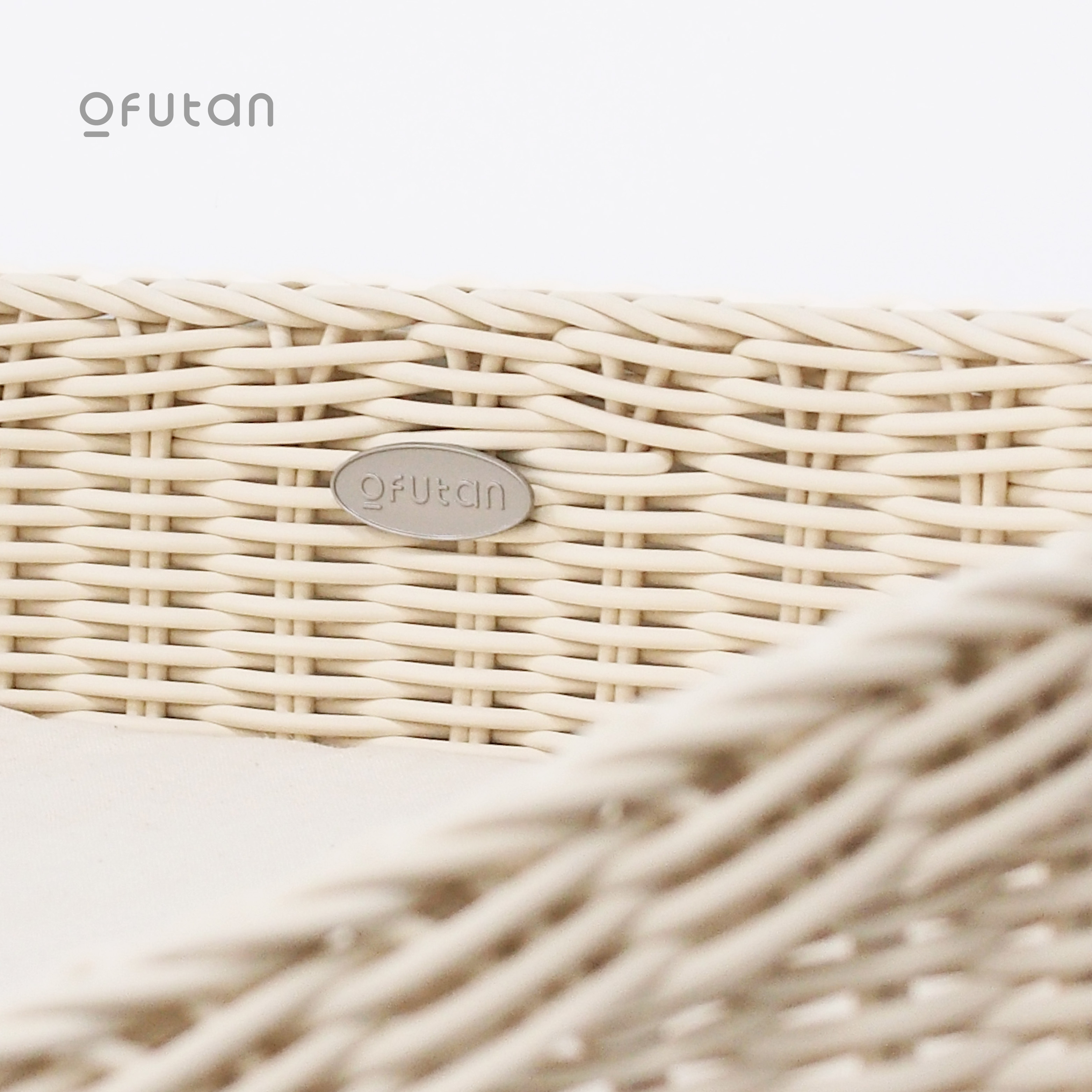 OFUTAN Handwoven Rattan Bed for Pets