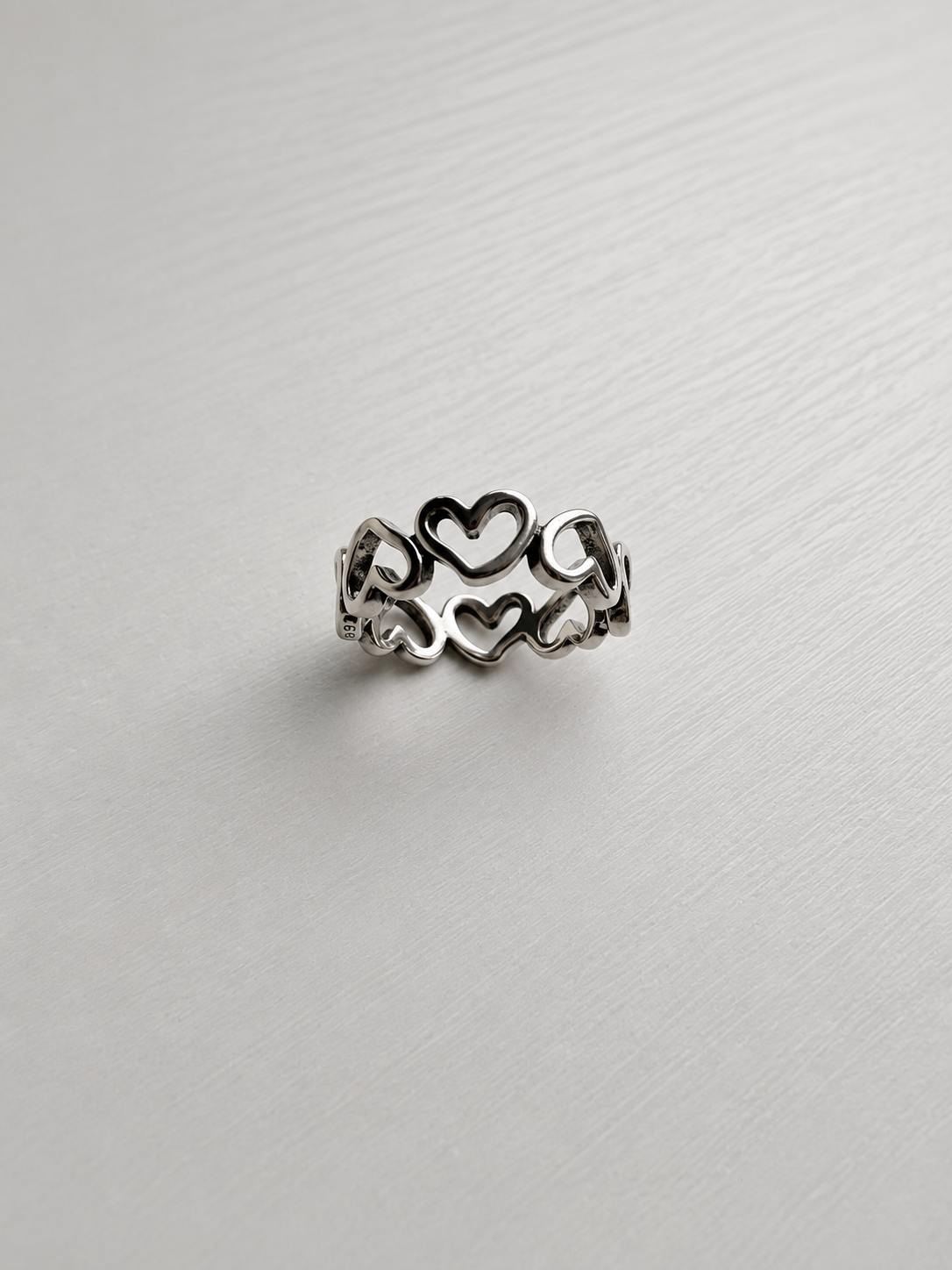 S925 wire heart ring