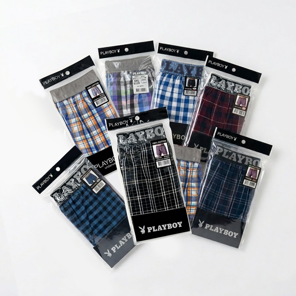 【PLAYBOY】Webbing Five-Piece Flat-Leg Pants PB214-M/L/XL/XXL (Random Color)