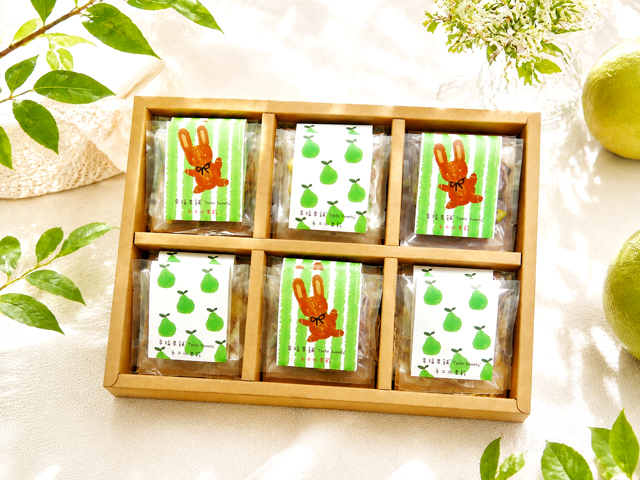 幸福果舖 Taste Sweety - 熊樂兔柚-柚帽熊水果乾禮盒6格 中秋禮盒 中秋禮品 果乾伴手禮 中秋禮盒推薦