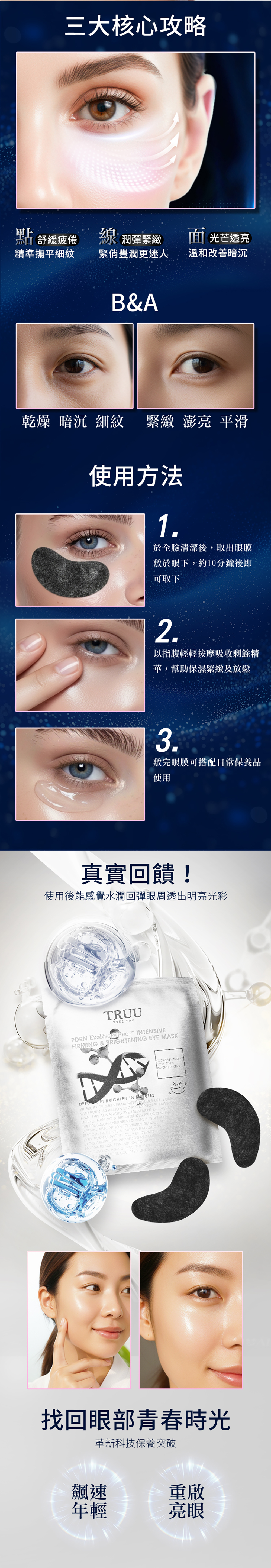 TRUU PDRN外泌體超導緊緻亮白眼膜