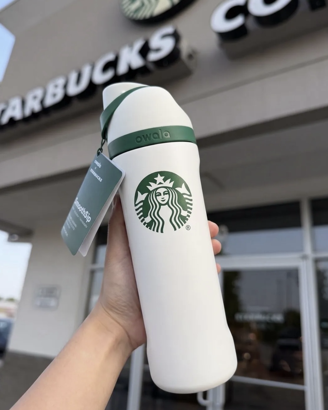 <北美限定>STARBUCKS 星巴克 x Owala Freesip 24oz 吸管杯 雙飲杯 黑色 白色