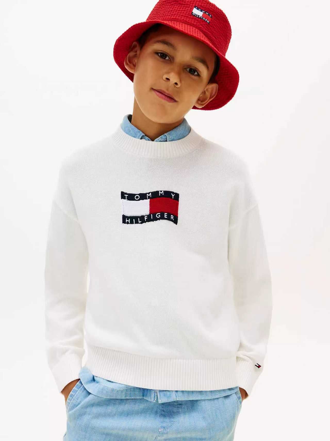 【預購】TOMMY HILFIGER H072407 童裝針織上衣 (白色)