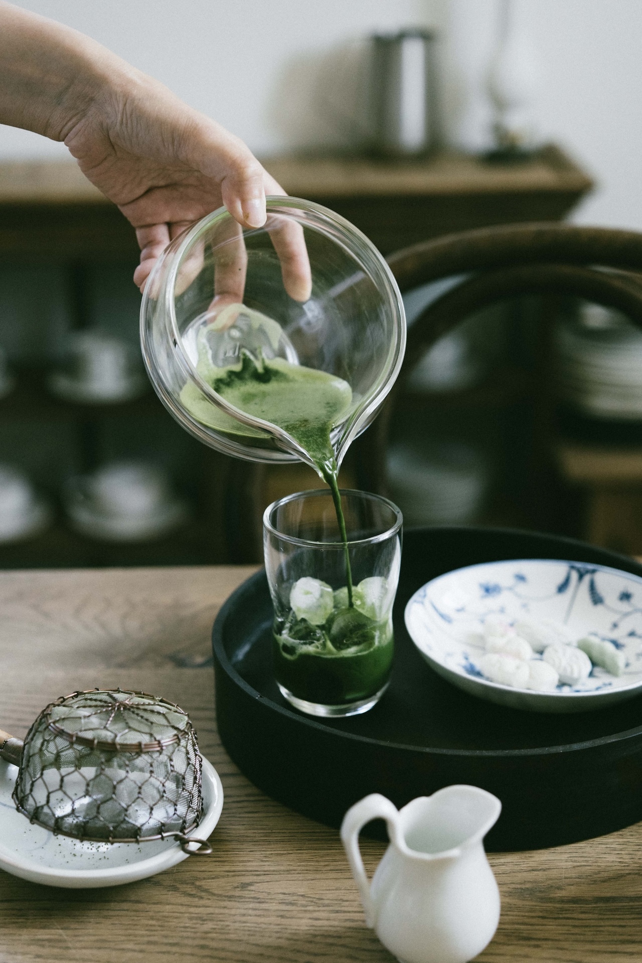 ORIGAMI玻璃片口抹茶碗