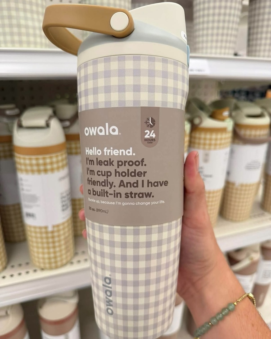 OWALA FreeSip 30oz 保溫瓶 Sway Travel Tumbler  美式 鄉村格紋 田園風 四款