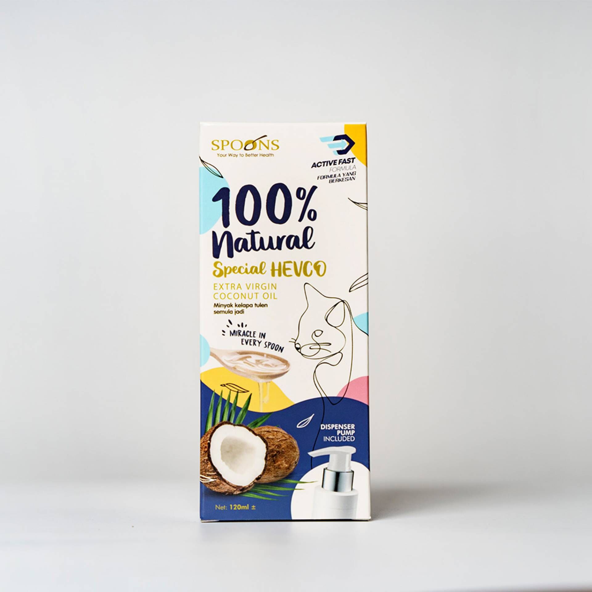 HEVCO Coconut Oil with Pump 120ml