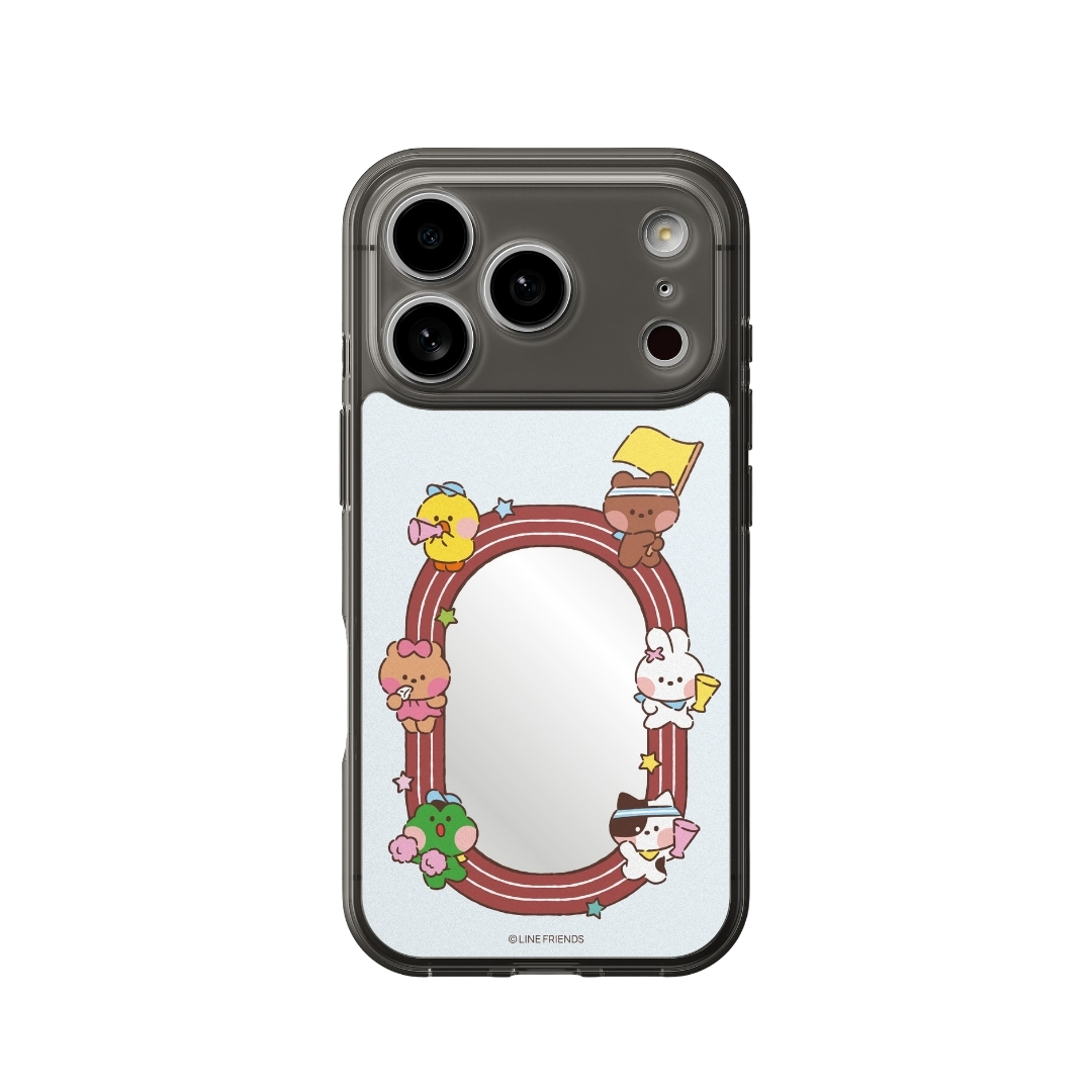 LINE FRIENDS minini 手機鏡面背貼膜 / 接力賽跑-VC325