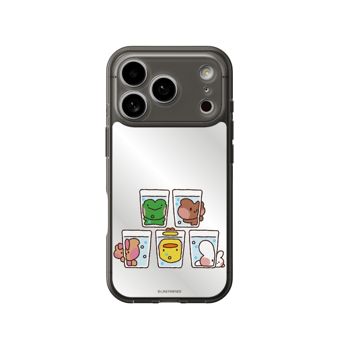 LINE FRIENDS minini 手機鏡面背貼膜 / 可愛泡泡-VC319
