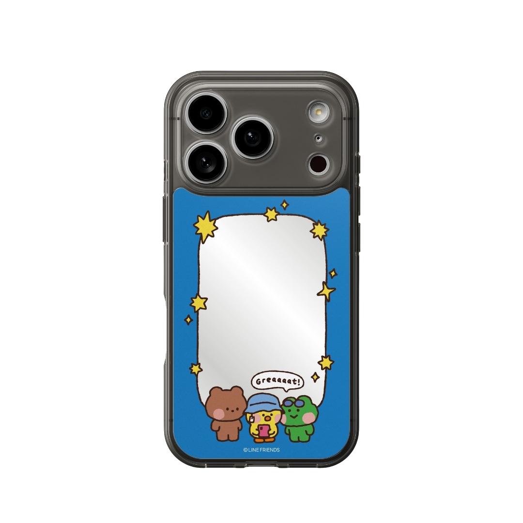 LINE FRIENDS minini 手機鏡面背貼膜 / 自拍時間-VC318