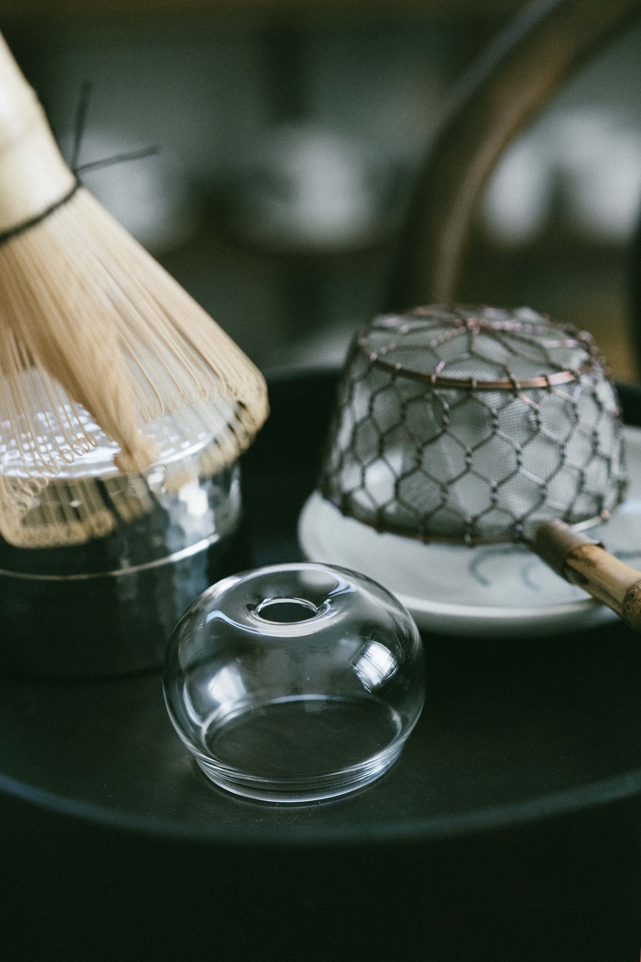 ORIGAMI玻璃抹茶茶筅座