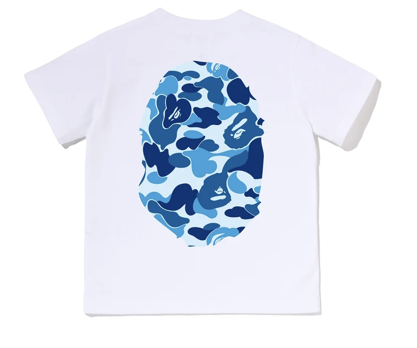 【BAPE童裝】0725發售正反猿人頭 ABC CAMO BIG APE HEAD TEE