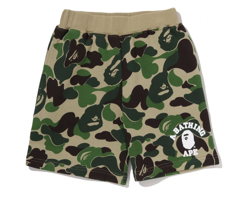 【BAPE童裝】0725發售ABC CAMO COLLEGE SHORTS