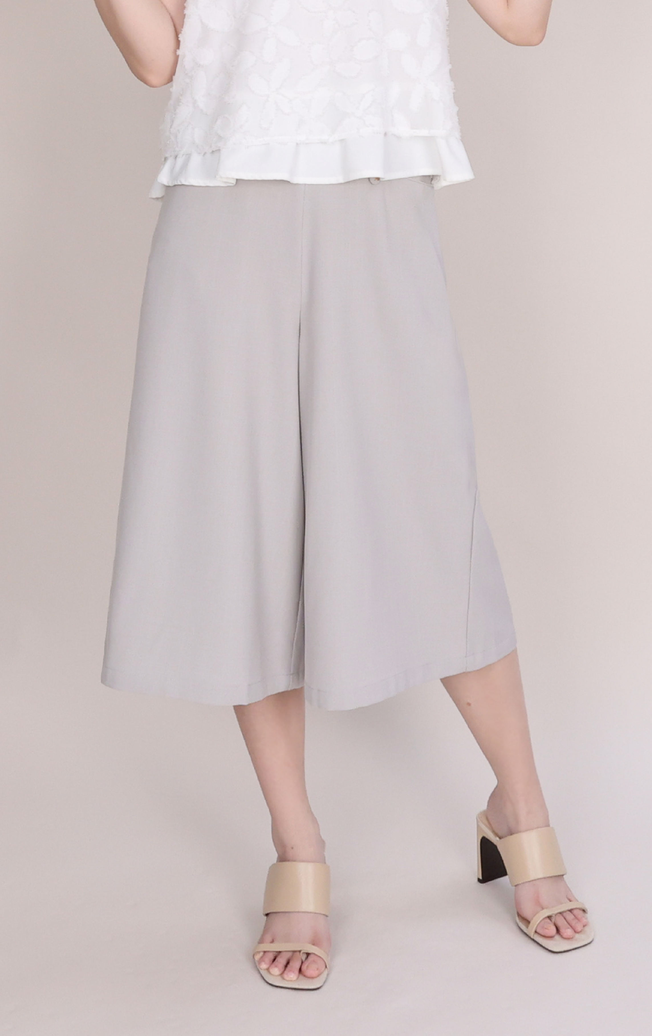Symmetrical Button Draped Trousers PT0504