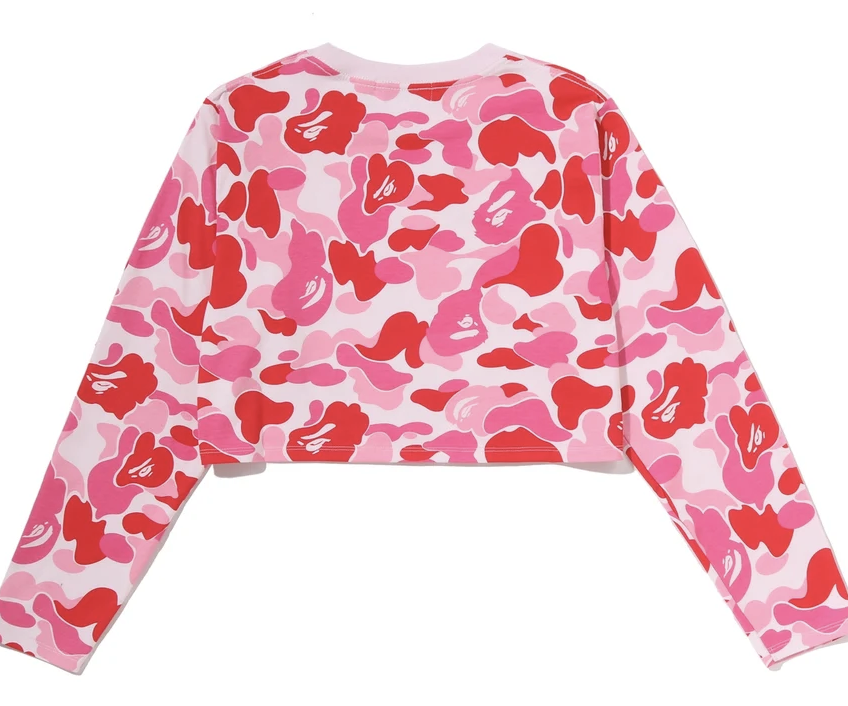 【BAPE女生】0725發售ABC CAMO BAPE STA LOGO CROPPED LS TEE