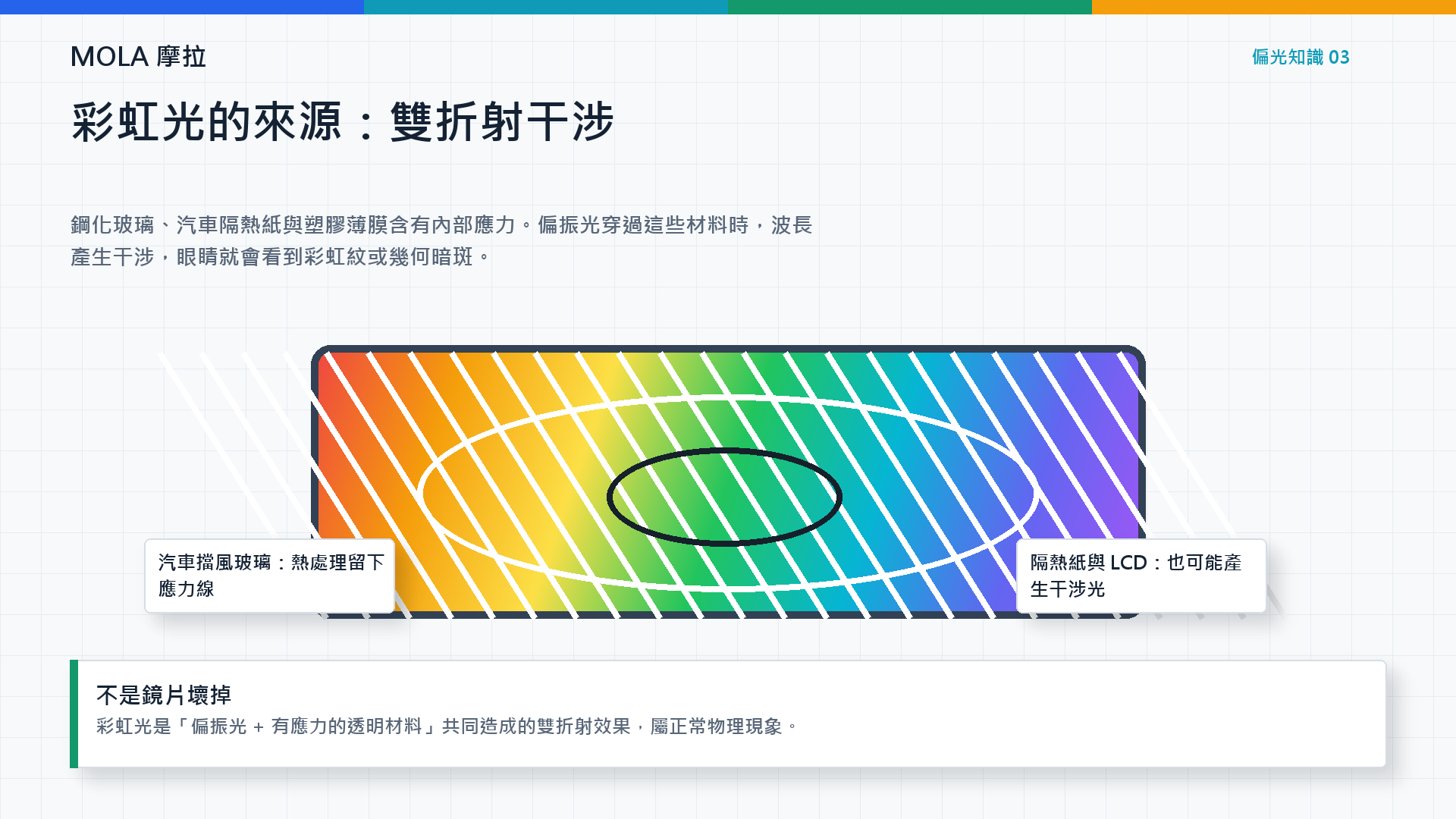 戴偏光眼鏡看到彩虹光是瑕疵?光學專家揭密「真偏光」原理|MOLA 摩拉