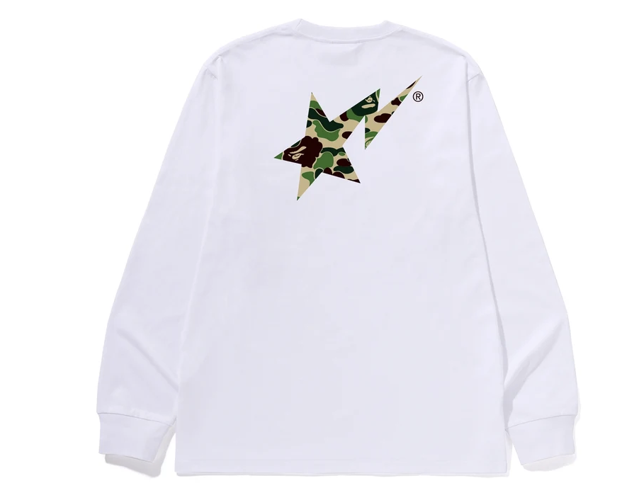 【BAPE男生】0725發售 正反面ABC CAMO BAPE STA LS TEE