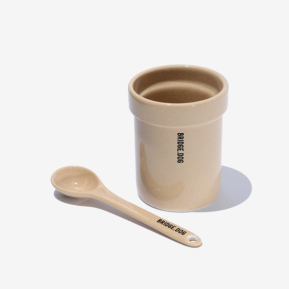 BRIDGE.DOG  SPOON & SPOON HOLDER (SET) - GRANOLA
