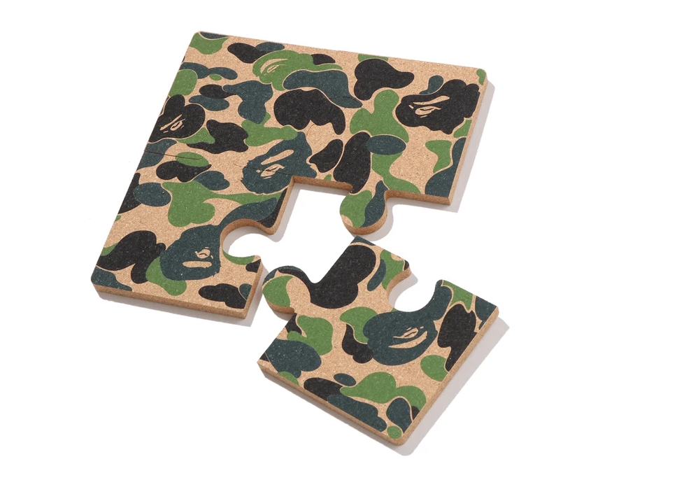 【BAPE配件】0725發售ABC CAMO PUZZLE CORK COASTER