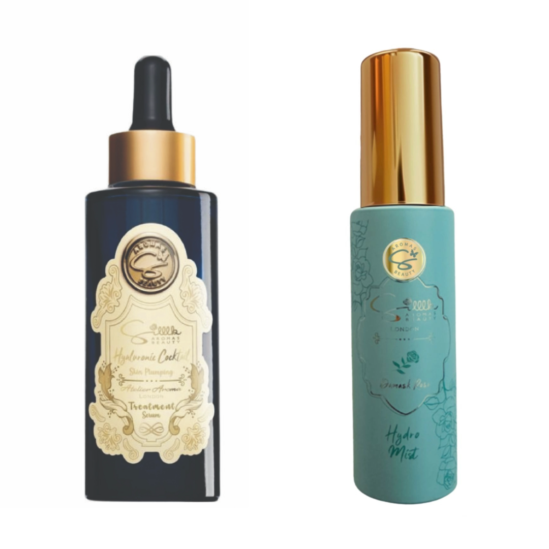 CT012 瞬間緊緻保濕精華液 (雞尾酒精華) 30ml+大馬士革玫瑰花露噴霧 60ml