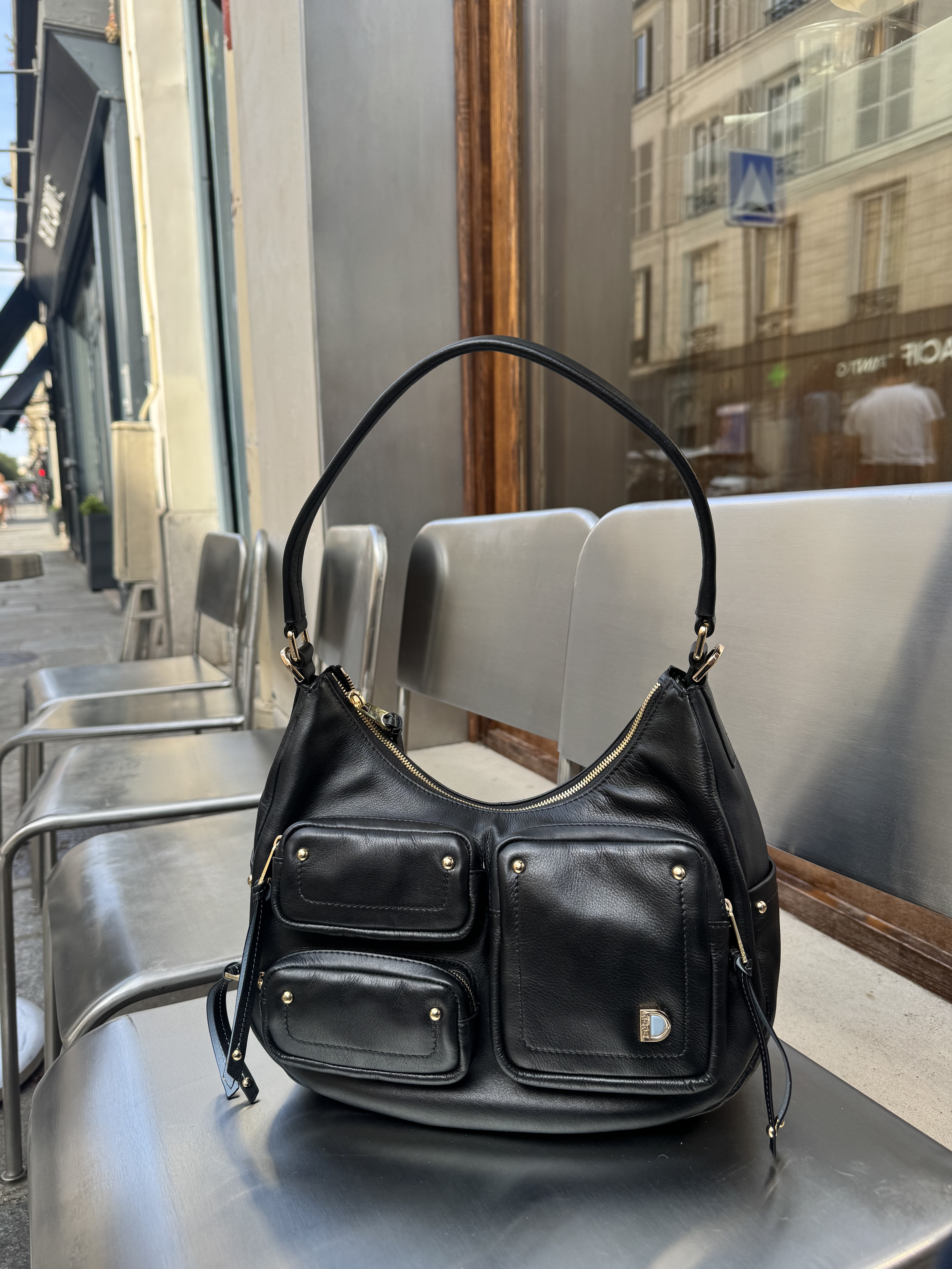 Dudu Leather bag City - 639-6094-01 Black