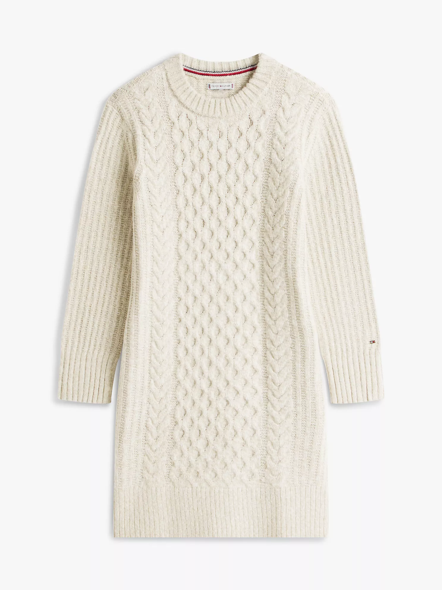 【預購】TOMMY HILFIGER H072413 女裝麻花針織連身裙 (米白色)