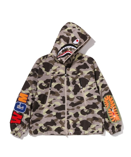 2026SS A BATHING APE BAPE COLOR CAMO REFLECTIVE RIPSTOP SHARK FULL ZIP JACKET 3M 反光 風衣 鯊魚 外套 現貨 1M80140306