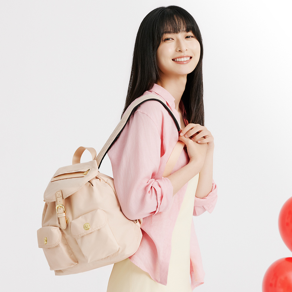 Re:Play 小休閒束口後背包-絲絨米