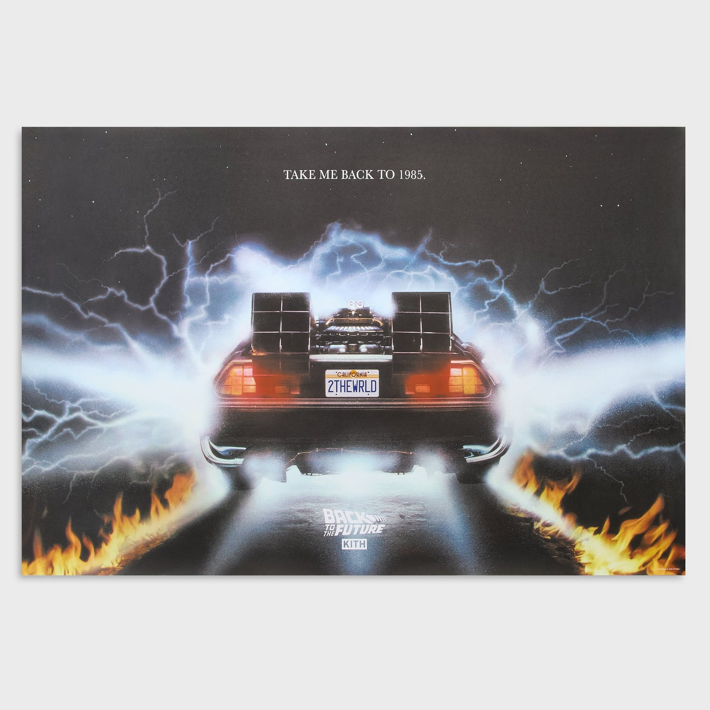 2026SS Kith for Back to the Future Take Me Back to 1985 Poster 回到未來 汽車 海報 現貨 KHM151061