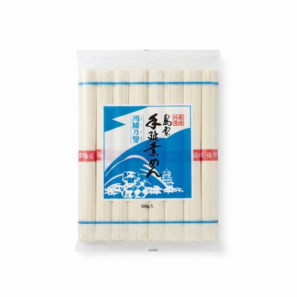 日本 島原 手延 細麵 500g
