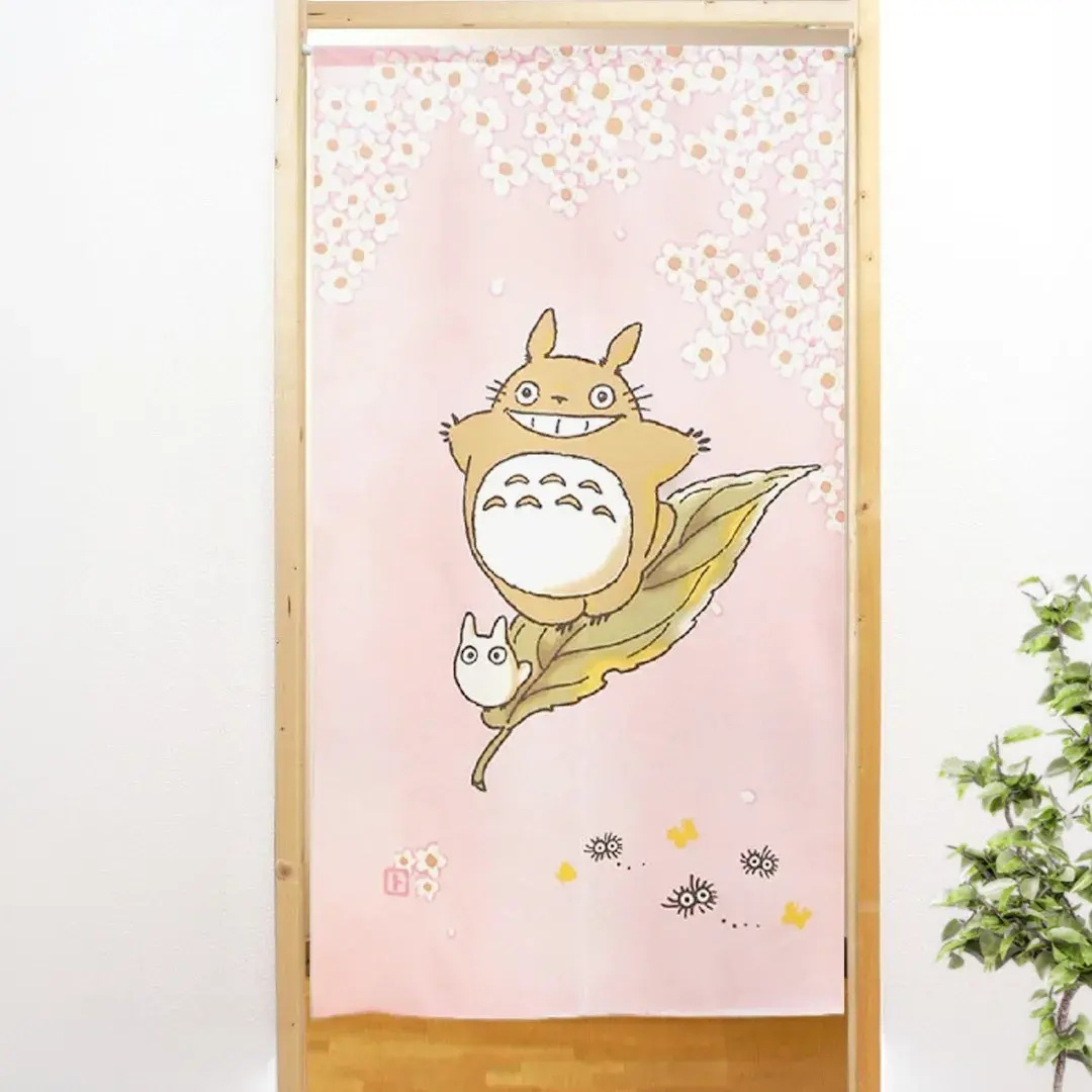 門簾 龍貓 乘著春風