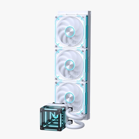Valkyrie MA360 Cube Design AIO RGB 水冷散熱器 -白色