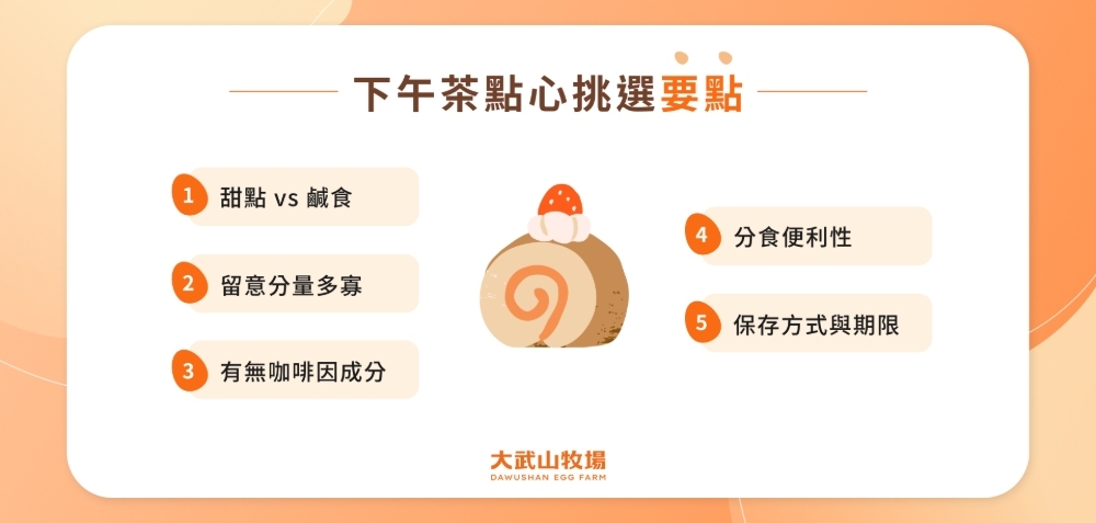 下午茶點心挑選要點