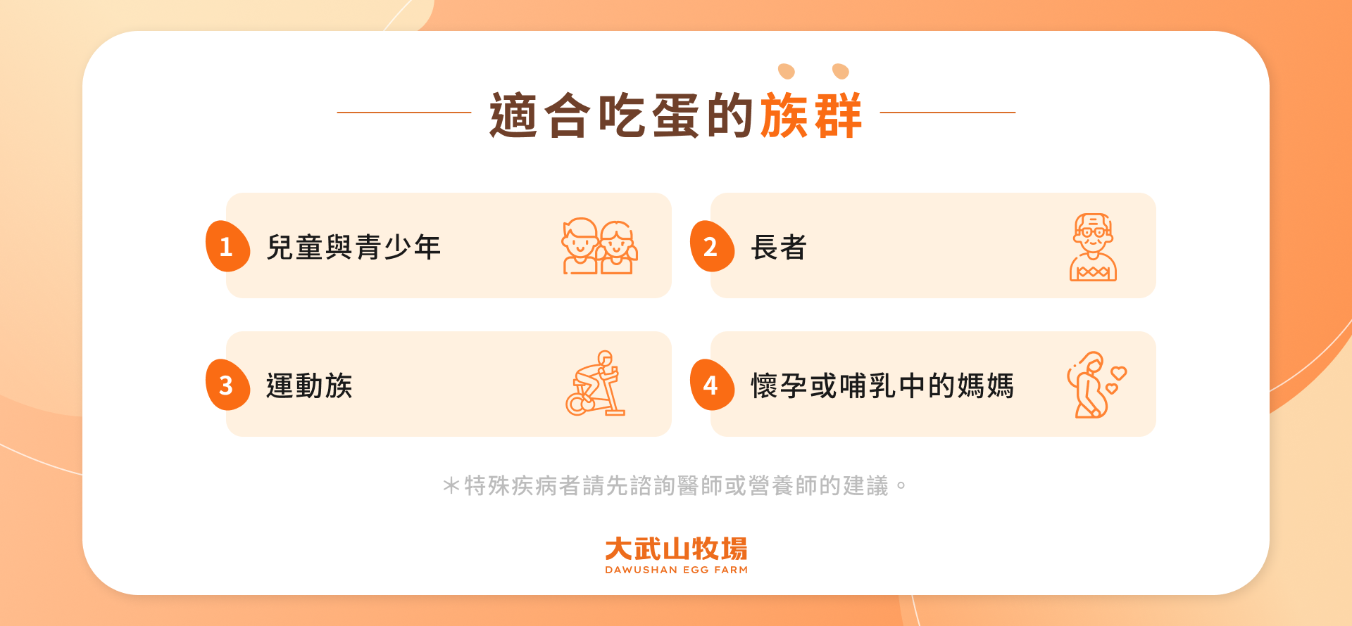 適合吃蛋的族群