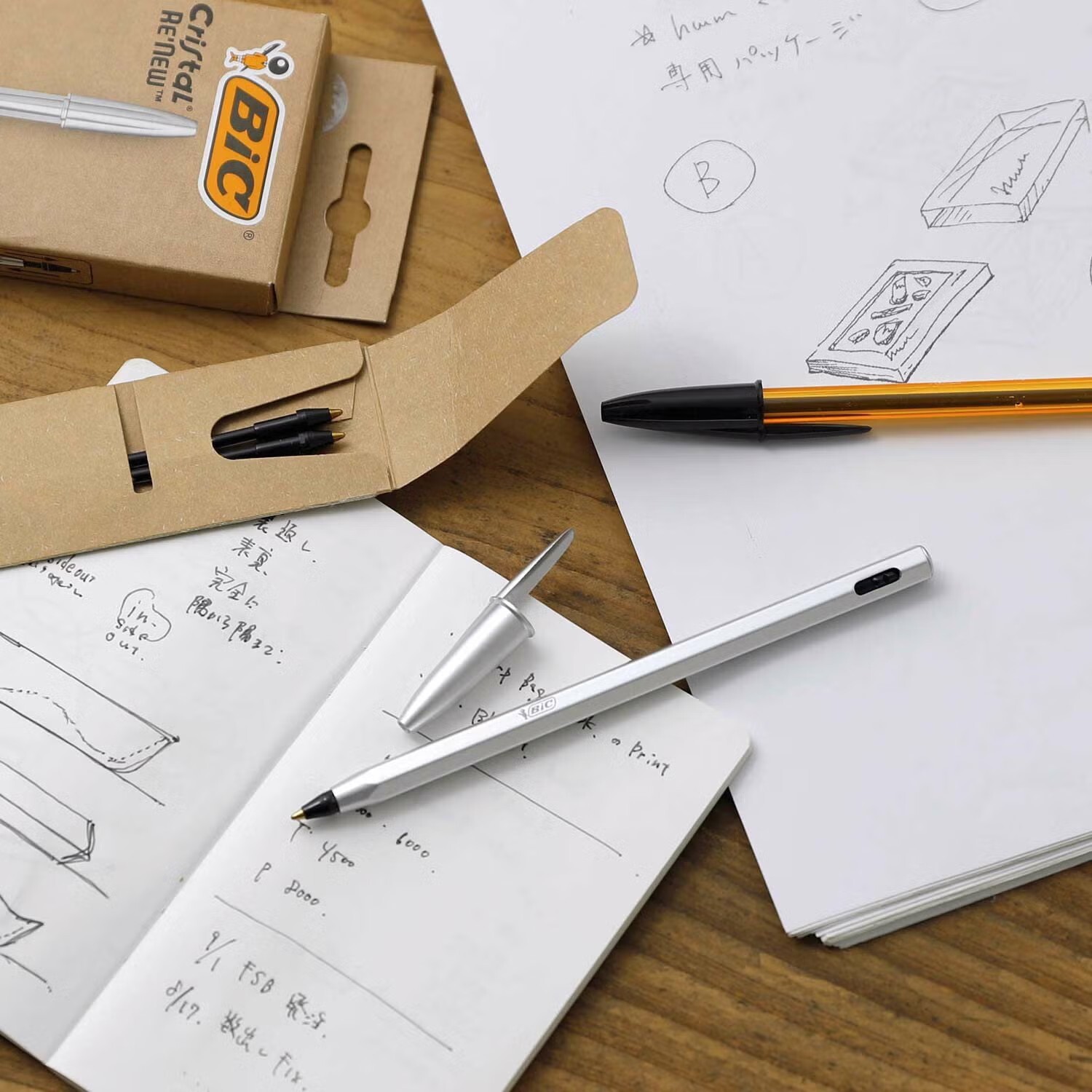 BIC Cristal Re'New ｜金屬原子筆