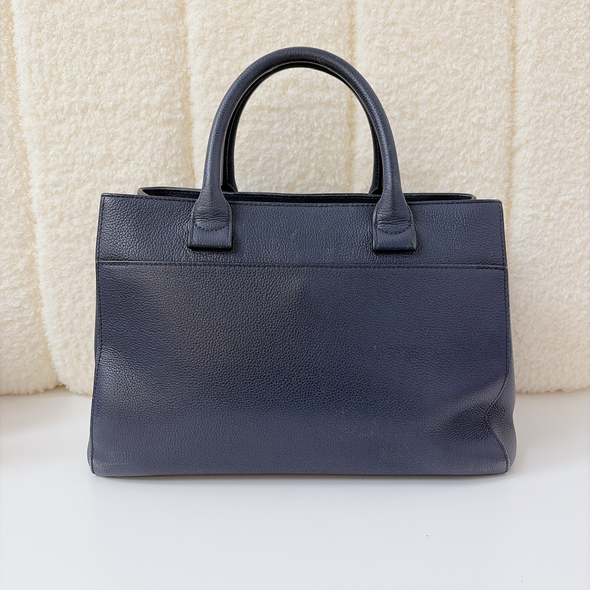 Chanel Neo Executive Tote - Navy Blue / SHW