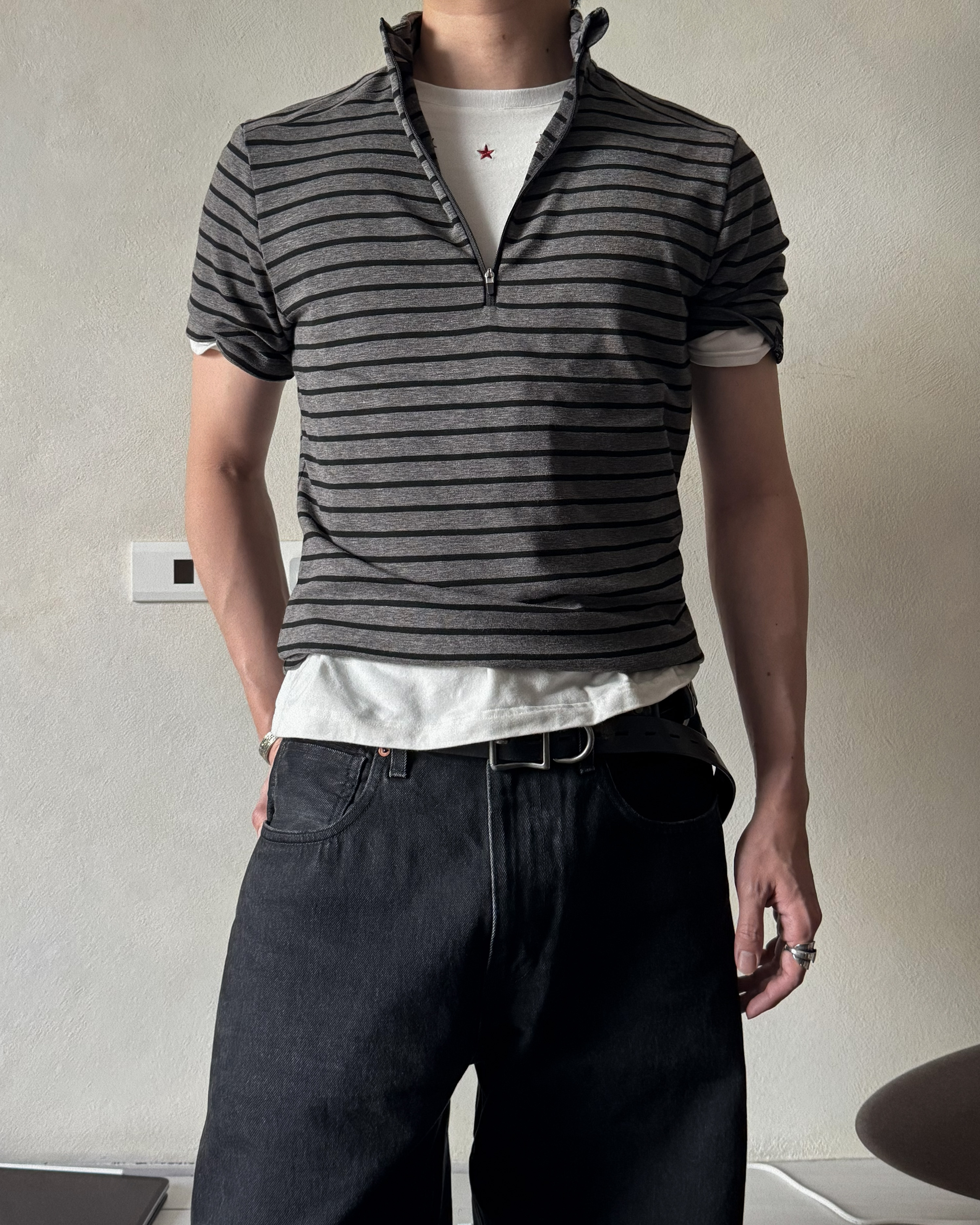 Equalnear SS26 LT02 Fight Club Zip Top