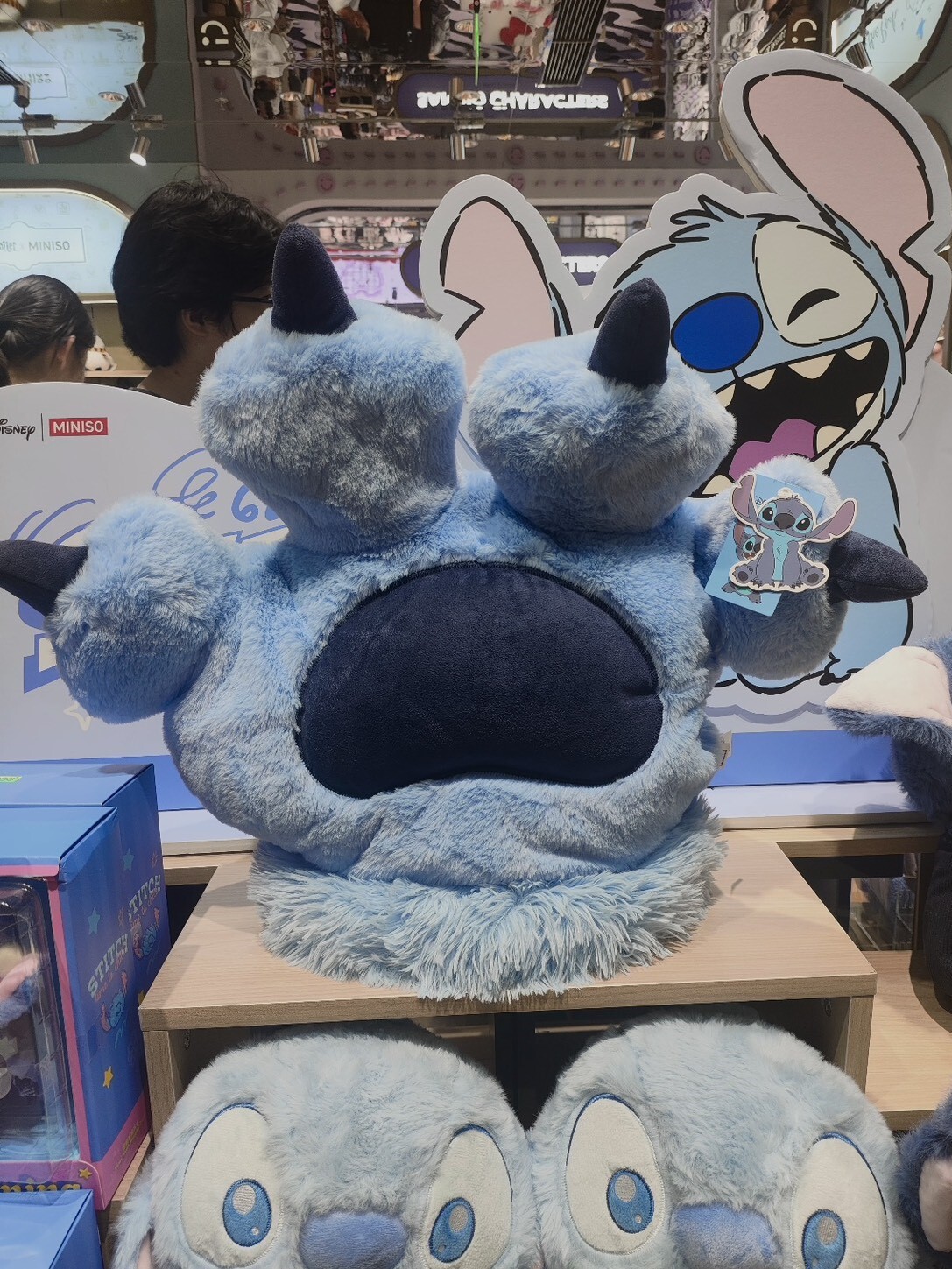 Disney 迪士尼 史迪奇手掌抱枕